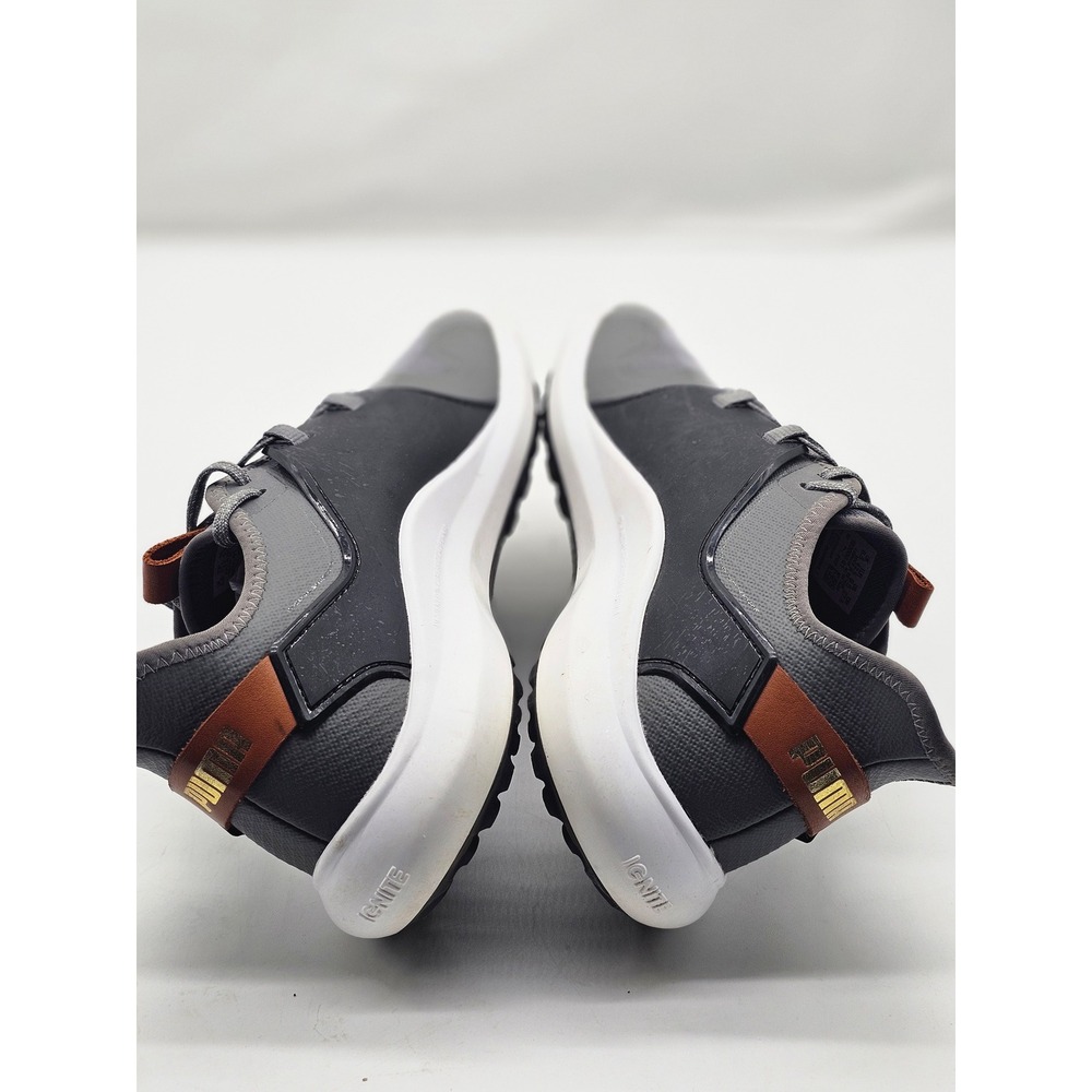 Puma Ignite Fasten8 Golf Shoes Mens 9.5 Grey Black 193000-01 Spikeless - Picture 6 of 13